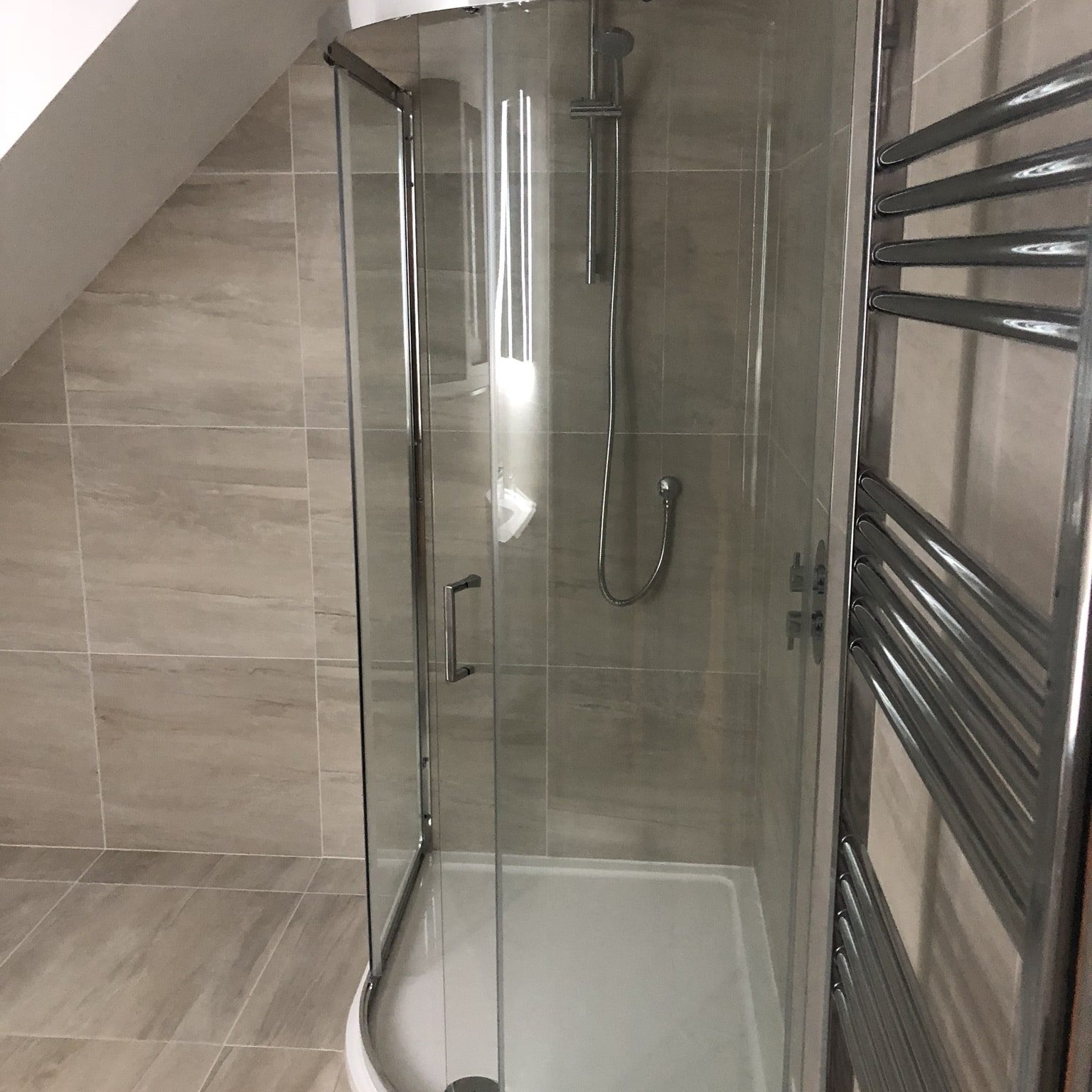 modern shower