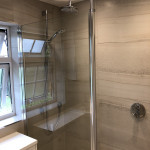 rainfall shower with spot light in Tilehurst, Reading