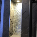 Tiled shelf in shower in Tilehurst, Reading