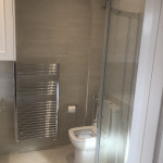 modern ensuite with shower and toilet in Tilehurst, Reading