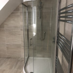 modern curved style shower in Tilehurst, Reading